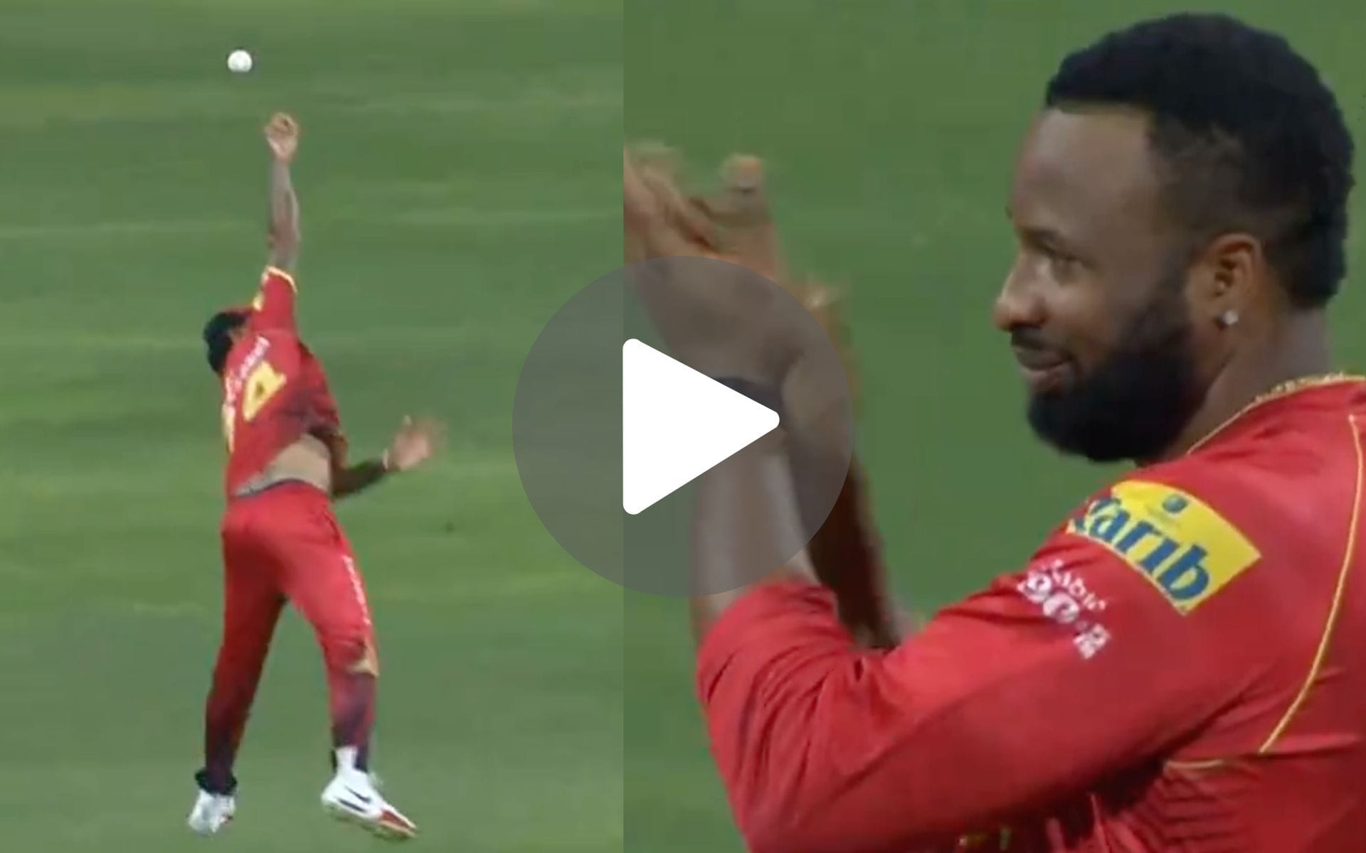 [Watch] Sunil Narine's Failed One-Handed Flying Effort For A Catch In CPL 2024; Pollard Applauds